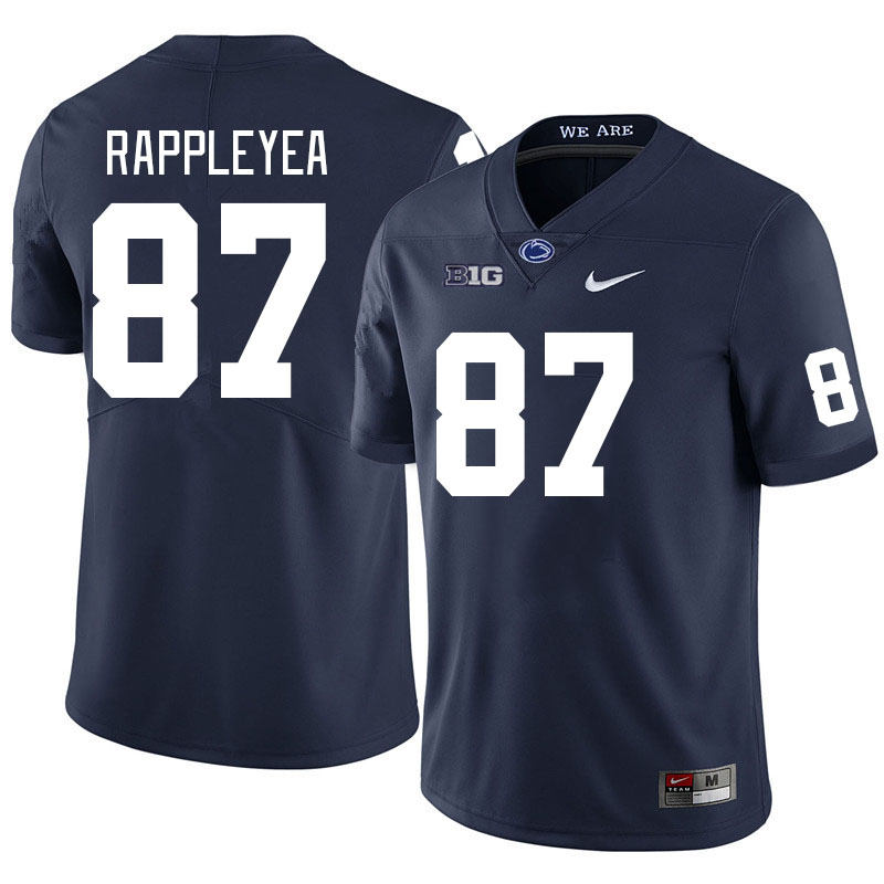 Men #87 Andrew Rappleyea Penn State Nittany Lions College Football Jerseys Stitched Sale-Navy